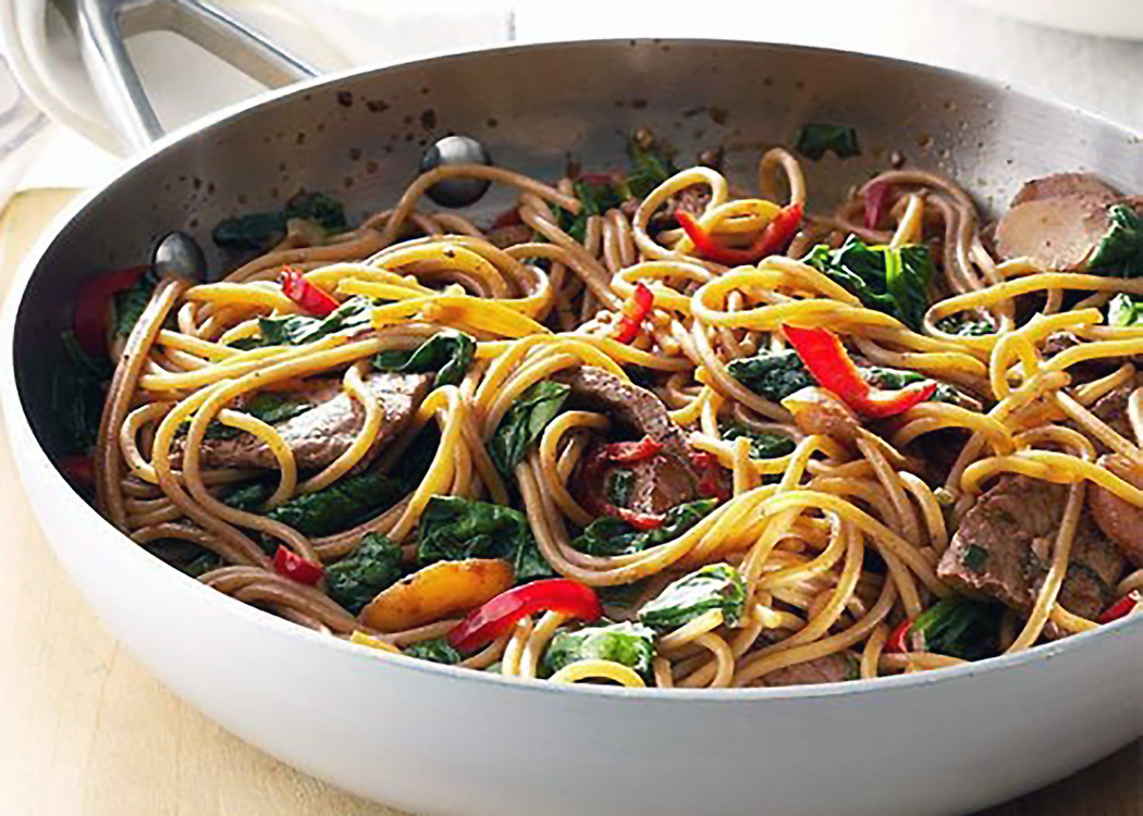 Beef & Spinach Lo Mein
