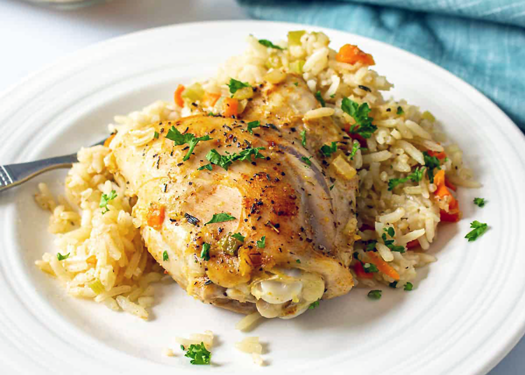 Baked Chicken and Rice