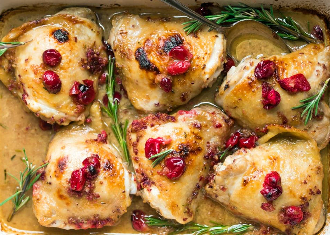 Cranberry Rosemary One Pan Chicken