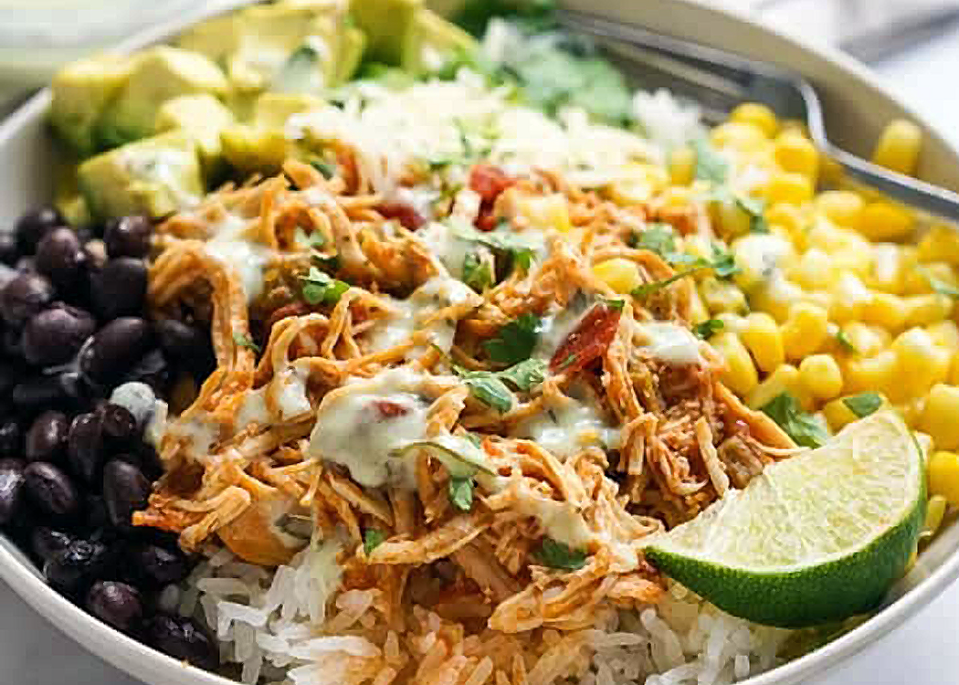 Slow Cooker Chicken Burrito Bowl
