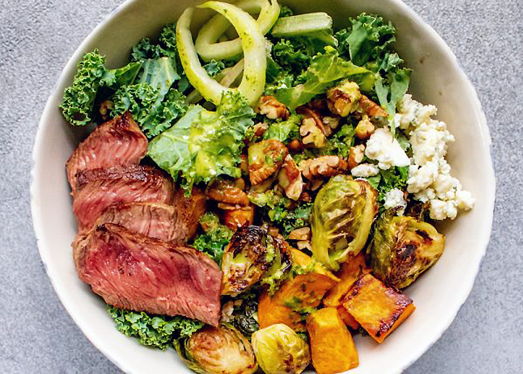 Kale and Steak Power Salad